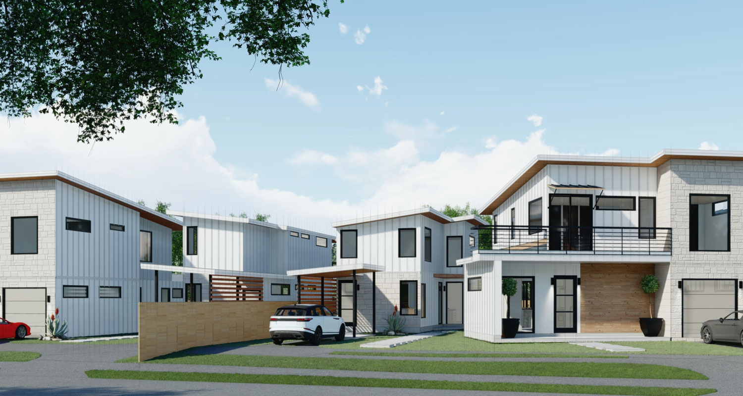Modern Homes on Tillery Street in East Austin, Texas from Alpha Builders Group